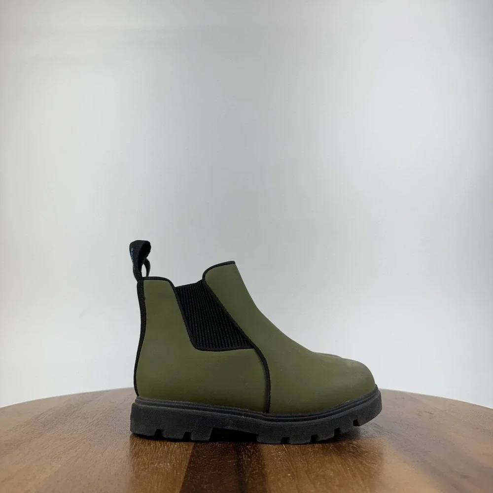 Little Kids Native Kensington Green Waterproof Pull On Chelsea Boots Size 9 C